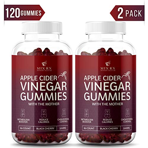 (2 Pack | 120 Gummies) Organic Apple Cider Vinegar Gummies with The ...